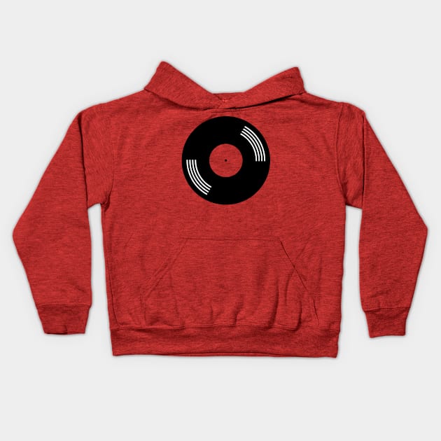 Vinyl Record Kids Hoodie by MrK Shirts